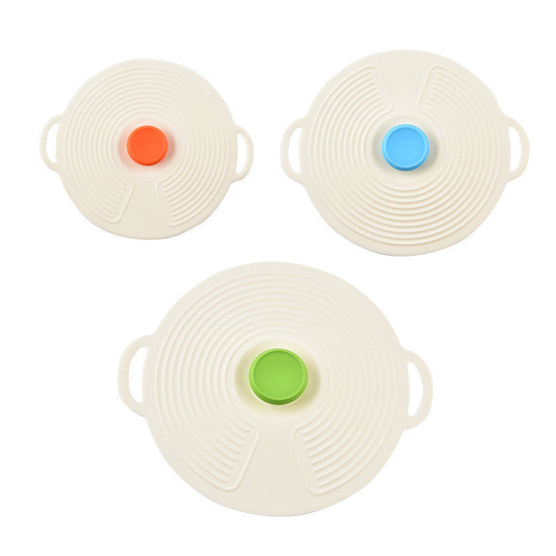Silicone Pot Lid Fresh-keeping Lid Reusable Food Lid Kitchen Tools Dust-proof Sealing Lid