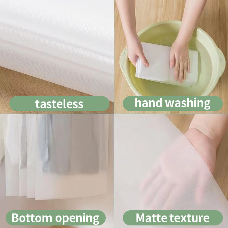 5PCS Clothes Dust Cover Transparent Thickened DustProof Hanging Garment Bags Coats