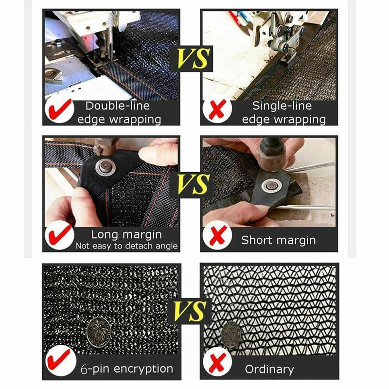 Shade Sail Garden Sun Shade Net Car Cover Sun Shade Net Outdoor Anti-UV Awnings Sun Shelter Garden Patio Pool
