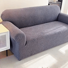 1/2/3/4 Seat Corner Sofa Cover  Elastic Stretchable Sofa Cover Premium Embossed Fabirc Sarung Raya Decoration
