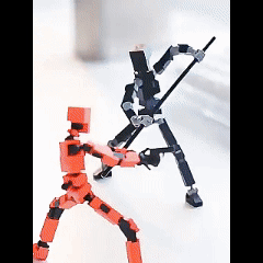 3d Printed Action Figure Lucky Dummy 13 Multi Joint Figure Movable Robot Doll Toy Assembly Model
