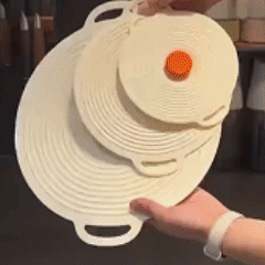 Silicone Pot Lid Fresh-keeping Lid Reusable Food Lid Kitchen Tools Dust-proof Sealing Lid