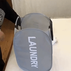 Foldable Laundry Hamper Wide Mesh Space-Saving Laundry Basket Portable Dorm Travel Bathroom Items
