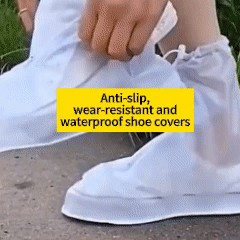 Waterproof Shoes Cover Anti-slip Reusable Rain Shoes Cover Re-use Motorcycle Rain Boots Kasut Hujan