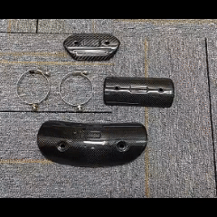 Motorcycle Exhaust Heat Shield Anti-scalding Cover Durable Metal Easy Installation Fits Yamaha Honda
