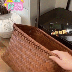 Woven Storage Box American Retro Style High Quality PE Home Kitchen Clothes Sundries Organizer