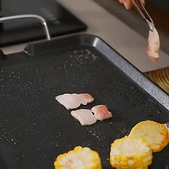 Penyepit Barbeku Keluli Tahan Karat Tidak Licin 3pcs Klip Makanan Perkakas Memasak Gril Membakar Salad Stik
