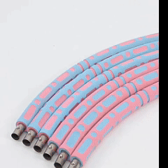 Adjustable Hula Hoop Detachable Sections Stainless Steel Soft Foam Slim Waist Home Gym Fitness