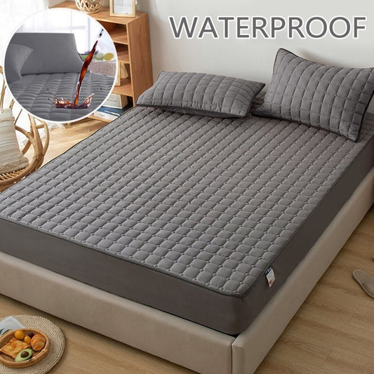 Waterproof Mattress Protector Elastic Fitted Bedsheet Breathable Thicken Non-slip Mattress Dust Cover Singe Queen King