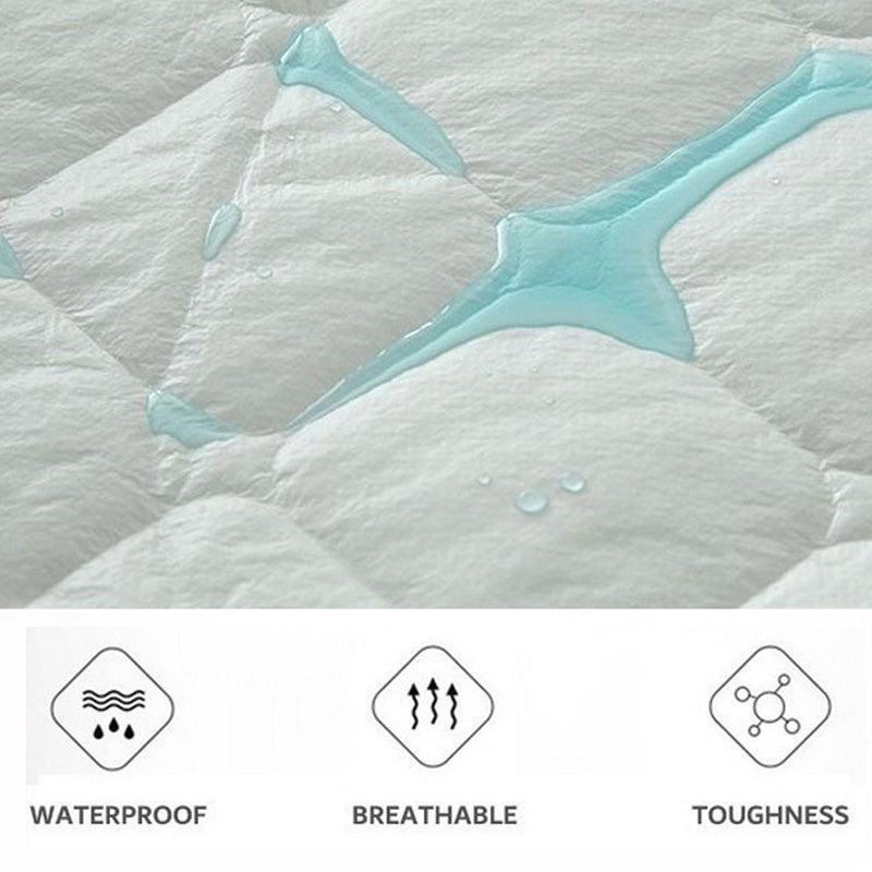 Waterproof Mattress Protector Elastic Fitted Bedsheet Breathable Thicken Non-slip Mattress Dust Cover Singe Queen King