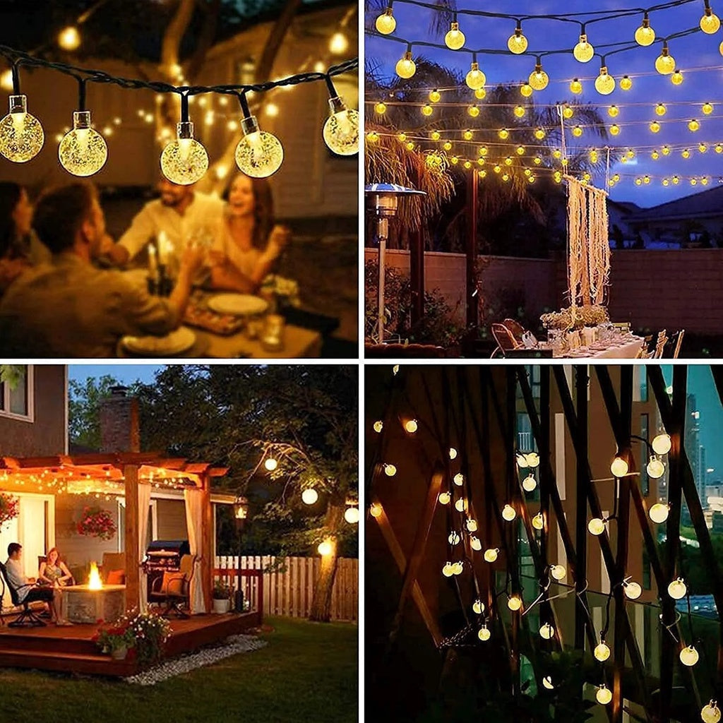 100 LED Lampu Raya Solar Fairy String Lights Outdoor Waterproof Lampu Hiasan Solar Power Lamp