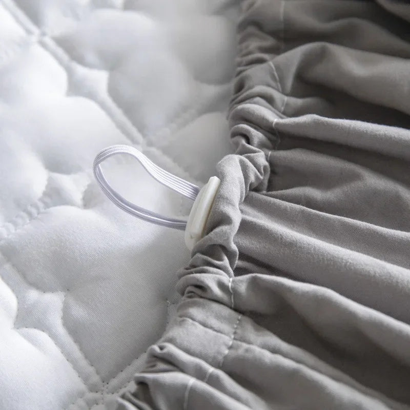 Waterproof Mattress Protector Elastic Fitted Bedsheet Breathable Thicken Non-slip Mattress Dust Cover Singe Queen King