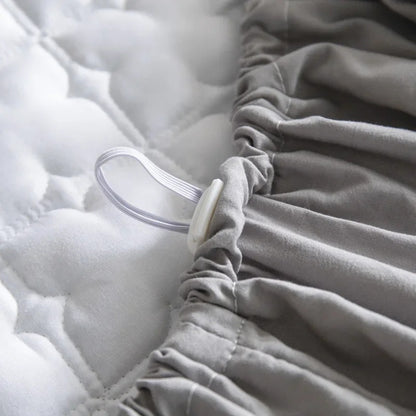 Waterproof Mattress Protector Elastic Fitted Bedsheet Breathable Thicken Non-slip Mattress Dust Cover Singe Queen King