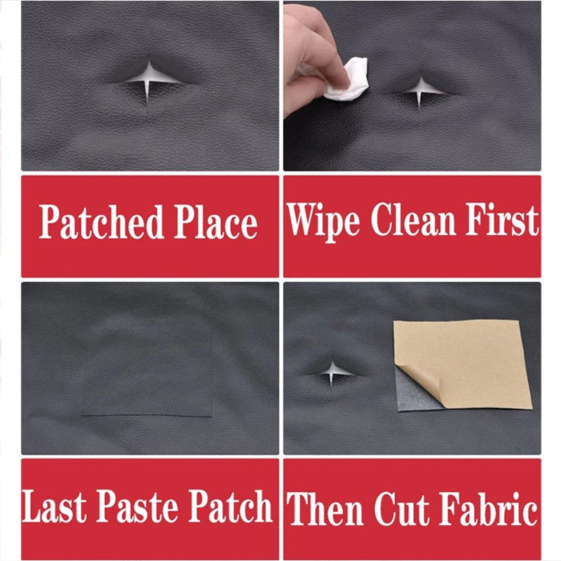 Leather Repair Self-Adhesive Patch Stick on Sofa Repairing Leather PU Fabric Sticker Patches