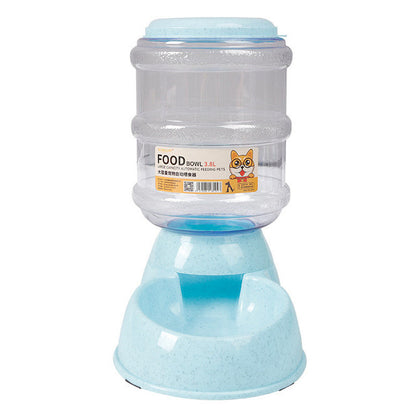 3.8L Pet Automatic Feeder Dog Cat Auto Water Dispenser Large Capacity Feeding Food Bowl Kucing