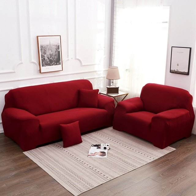 1/2/3/4 Seater Sofa Cover Dustproof Cover Sofa Cushion Cover Universal Slipcover Seat Cover Raya Decoration