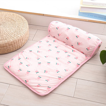 Pet Cooling Ice Mat Dog Cat Summer Cooling Mat Cat Bed Dog Bed Pad Blanket Sofa Washable Cushion Ice Silk Carpet