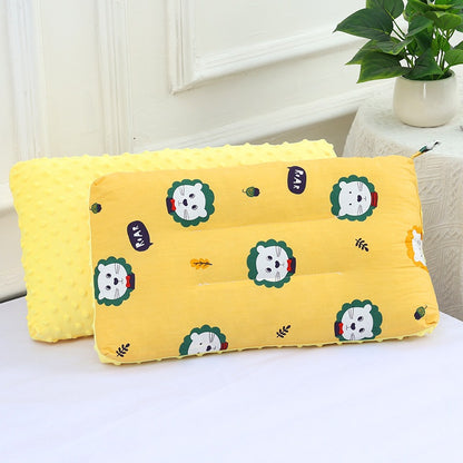 [3D Bean Design] 50x30cm Kids Bean Fleece Pillow Cotton Neck Guard Bed Pillow Bantal Kapas Budak