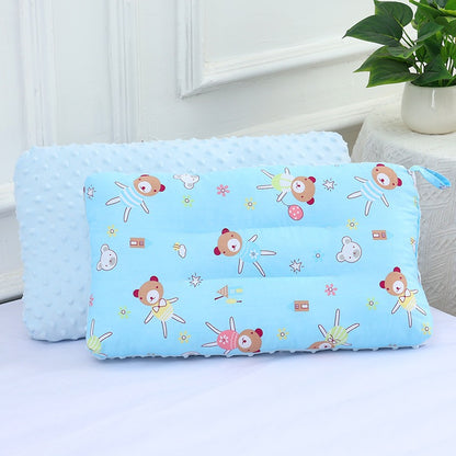 [3D Bean Design] 50x30cm Kids Bean Fleece Pillow Cotton Neck Guard Bed Pillow Bantal Kapas Budak