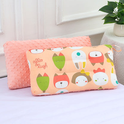 [3D Bean Design] 50x30cm Kids Bean Fleece Pillow Cotton Neck Guard Bed Pillow Bantal Kapas Budak