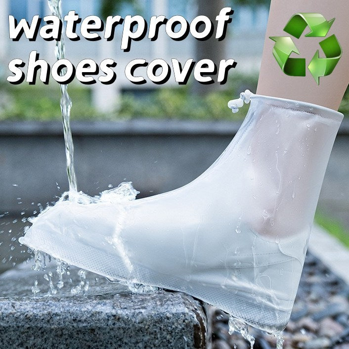 Waterproof Shoes Cover Anti-slip Reusable Rain Shoes Cover Re-use Motorcycle Rain Boots Kasut Hujan