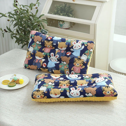 [3D Bean Design] 50x30cm Kids Bean Fleece Pillow Cotton Neck Guard Bed Pillow Bantal Kapas Budak
