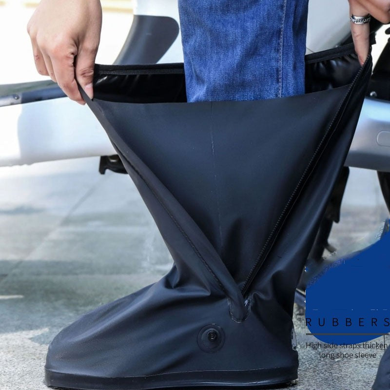 Waterproof Shoes Cover Anti-slip Reusable Rain Shoes Cover Re-use Motorcycle Rain Boots Kasut Hujan