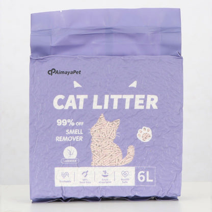 AimayaPet 6L(2/1.5Kg) Premium Natural Tofu Cat Litter Super Fast Clumping - 6 Fragrances