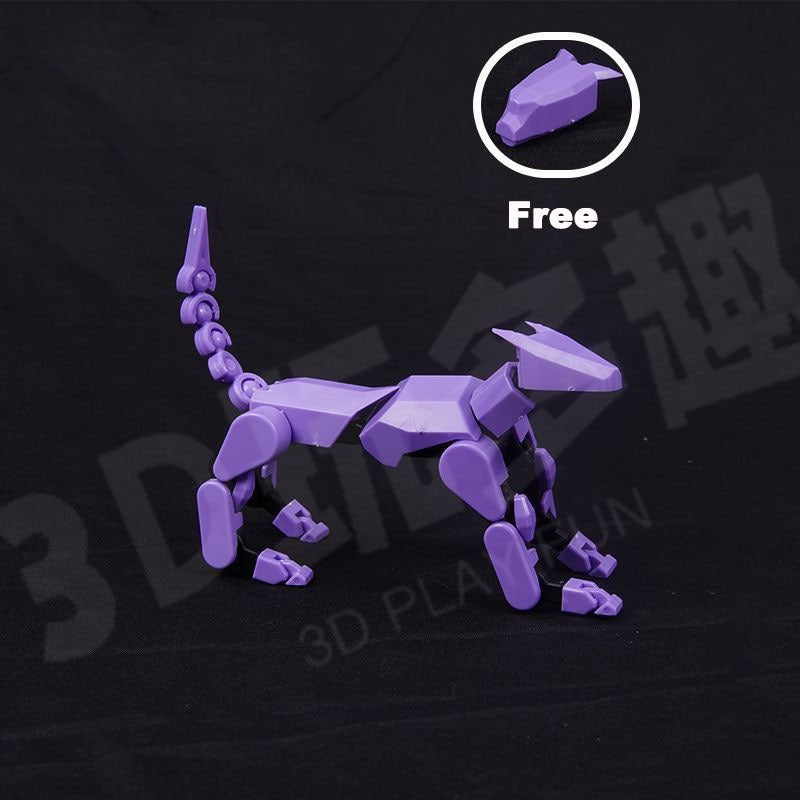 3d Printed Action Figure Lucky Dummy 13 Multi Joint Figure Movable Robot Doll Toy Assembly Model