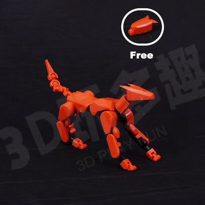 3d Printed Action Figure Lucky Dummy 13 Multi Joint Figure Movable Robot Doll Toy Assembly Model