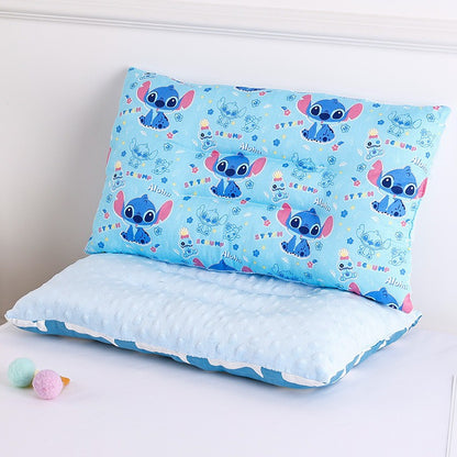 [3D Bean Design] 50x30cm Kids Bean Fleece Pillow Cotton Neck Guard Bed Pillow Bantal Kapas Budak