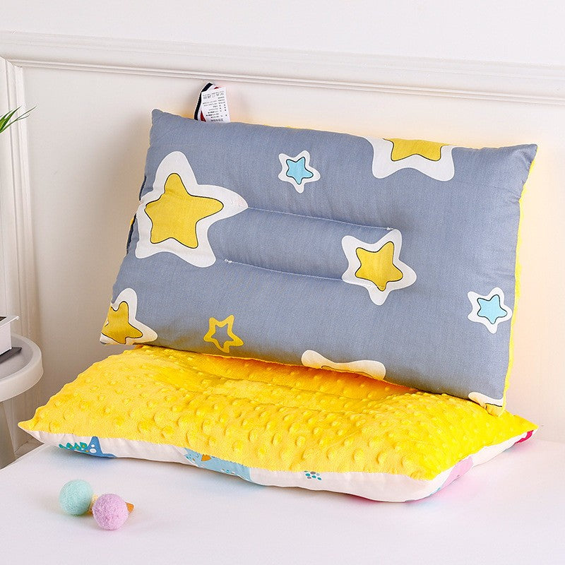 [3D Bean Design] 50x30cm Kids Bean Fleece Pillow Cotton Neck Guard Bed Pillow Bantal Kapas Budak
