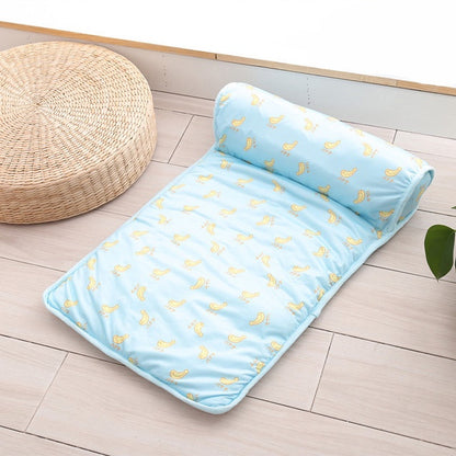 Pet Cooling Ice Mat Dog Cat Summer Cooling Mat Cat Bed Dog Bed Pad Blanket Sofa Washable Cushion Ice Silk Carpet