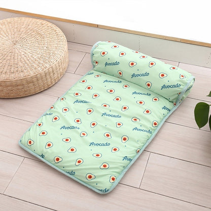 Pet Cooling Ice Mat Dog Cat Summer Cooling Mat Cat Bed Dog Bed Pad Blanket Sofa Washable Cushion Ice Silk Carpet