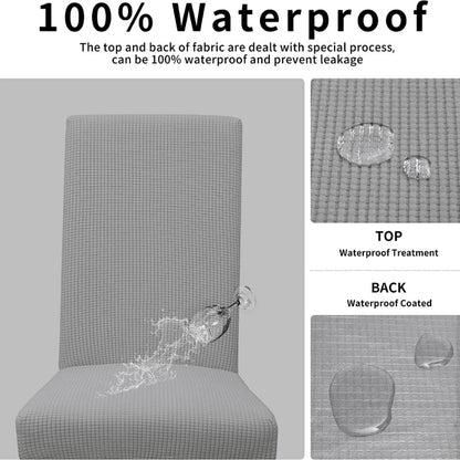 Chair Cover Elastic Thickened Family Restaurant Knitted Solid Color Seat Cover Sarung Kerusi Murah