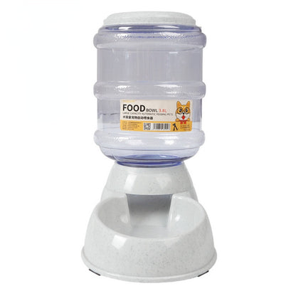 3.8L Pet Automatic Feeder Dog Cat Auto Water Dispenser Large Capacity Feeding Food Bowl Kucing