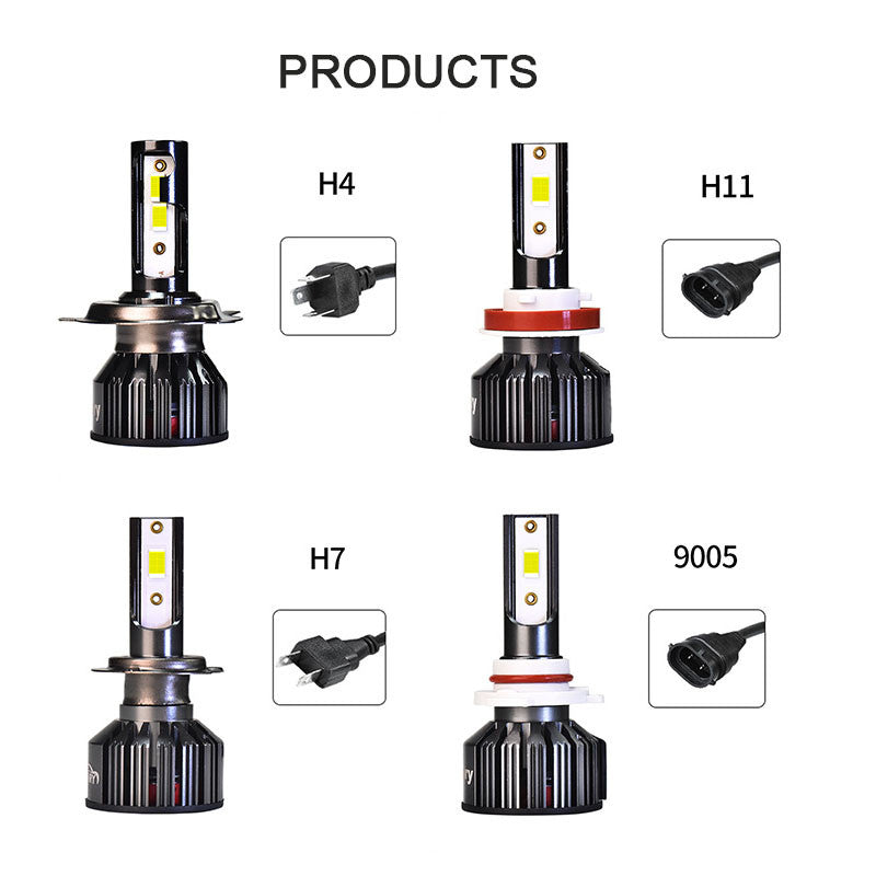 2Pcs Car Headlight High Quality H11 H7 9005 6500K 12V Car Headlights/Foglights Hi Lo Beam Headlamp