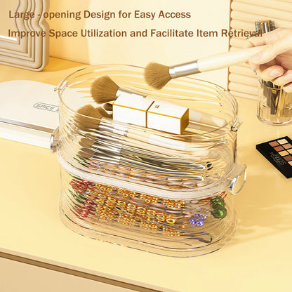 Acrylic Jewelry Storage Box With Lid Dustproof Transparent Earring Storage Box