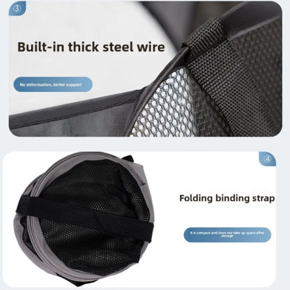 Foldable Laundry Hamper Wide Mesh Space-Saving Laundry Basket Portable Dorm Travel Bathroom Items