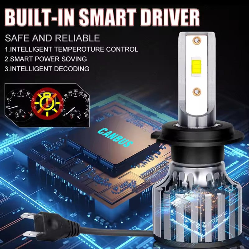 2Pcs Car Headlight High Quality H11 H7 9005 6500K 12V Car Headlights/Foglights Hi Lo Beam Headlamp