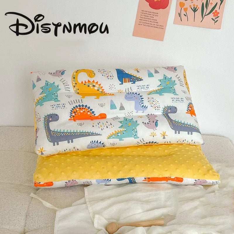 [3D Bean Design] 50x30cm Kids Bean Fleece Pillow Cotton Neck Guard Bed Pillow Bantal Kapas Budak