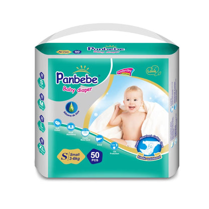 50pcs Premium Baby Diapers Pants Disposable Newborn Baby Diaper Fast Absorbing Leak-proof S-XL
