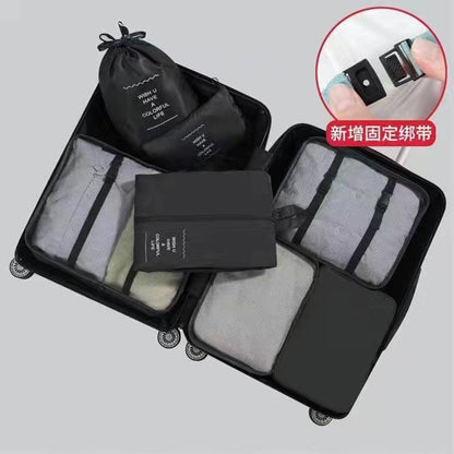 6/7 in 1 Set Travel Bag Packing Clothes Storage Organizer Bag Pouch Multi Size Organizer Bag