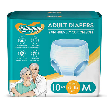 [High Quality] Adult Diapers Pants Soft Pull Up Adult Diapers Size M/L/XL (10pcs/1pack) [Leak Proof]