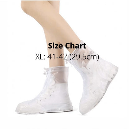 Waterproof Shoes Cover Anti-slip Reusable Rain Shoes Cover Re-use Motorcycle Rain Boots Kasut Hujan
