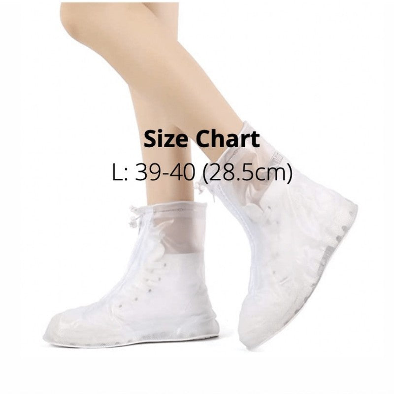 Waterproof Shoes Cover Anti-slip Reusable Rain Shoes Cover Re-use Motorcycle Rain Boots Kasut Hujan