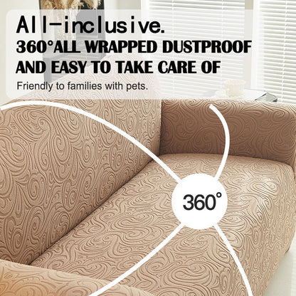 1/2/3/4 Seat Corner Sofa Cover  Elastic Stretchable Sofa Cover Premium Embossed Fabirc Sarung Raya Decoration