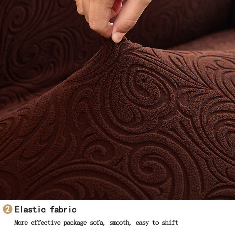 1/2/3/4 Seat Corner Sofa Cover  Elastic Stretchable Sofa Cover Premium Embossed Fabirc Sarung Raya Decoration