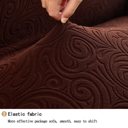 1/2/3/4 Seat Corner Sofa Cover  Elastic Stretchable Sofa Cover Premium Embossed Fabirc Sarung Raya Decoration