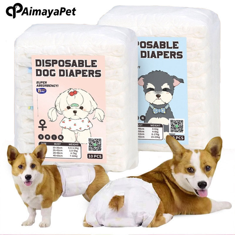 AimayaPet Pet Disposable Diapers-Male/Female(S/M/L/XL)